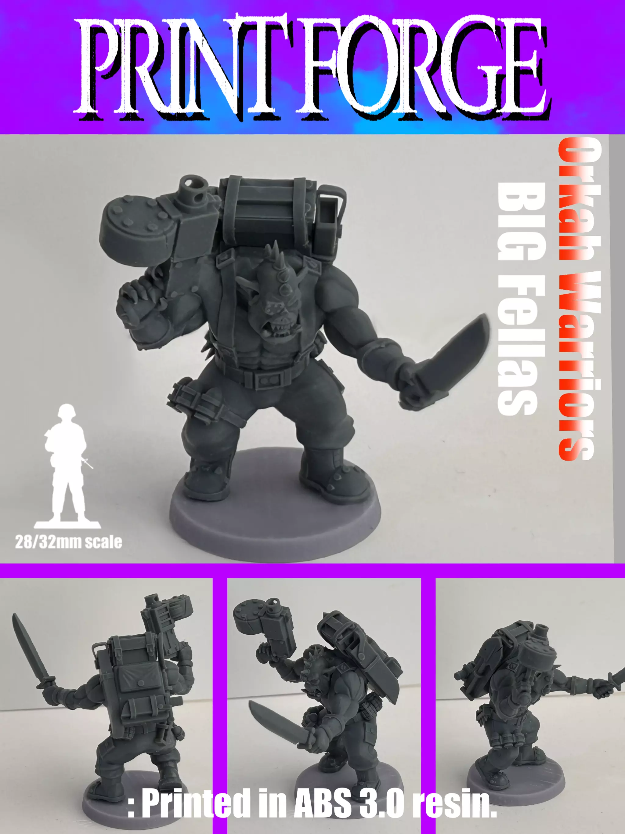 Orkah Warrior Mk6 Big Fella 3D print model