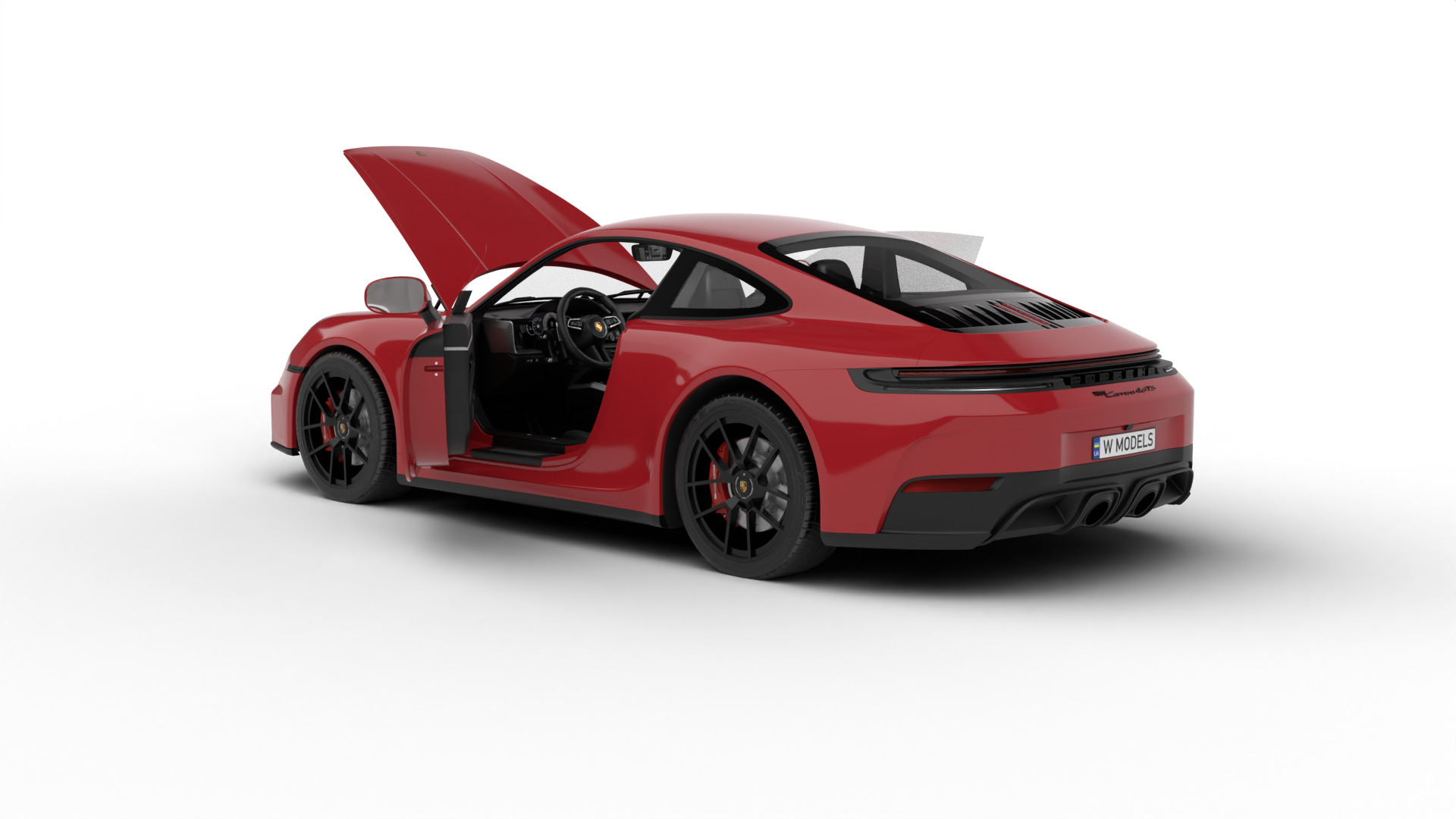 Porsche 911 Carrera 4GTS 2025 HQ 3d model 3D model_1