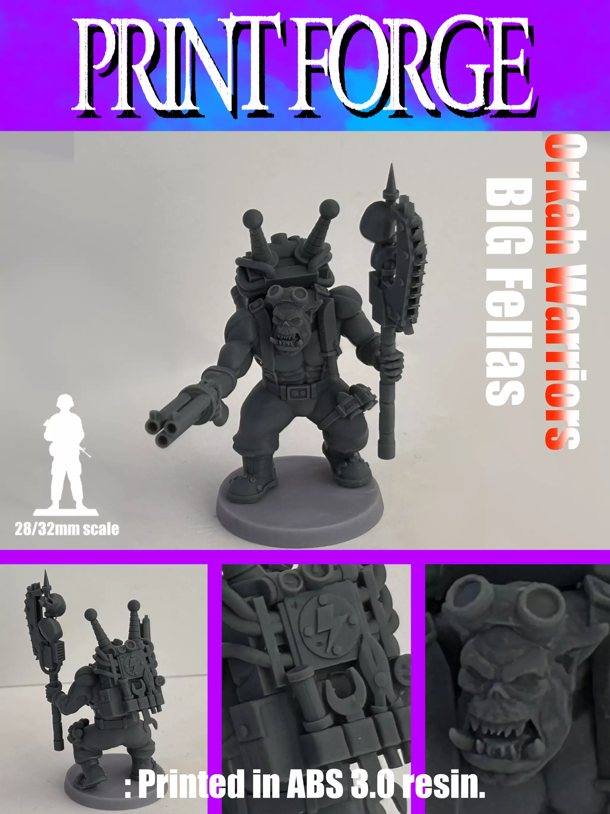 Orkah Warrior Mk8 Big Fella 3D print model