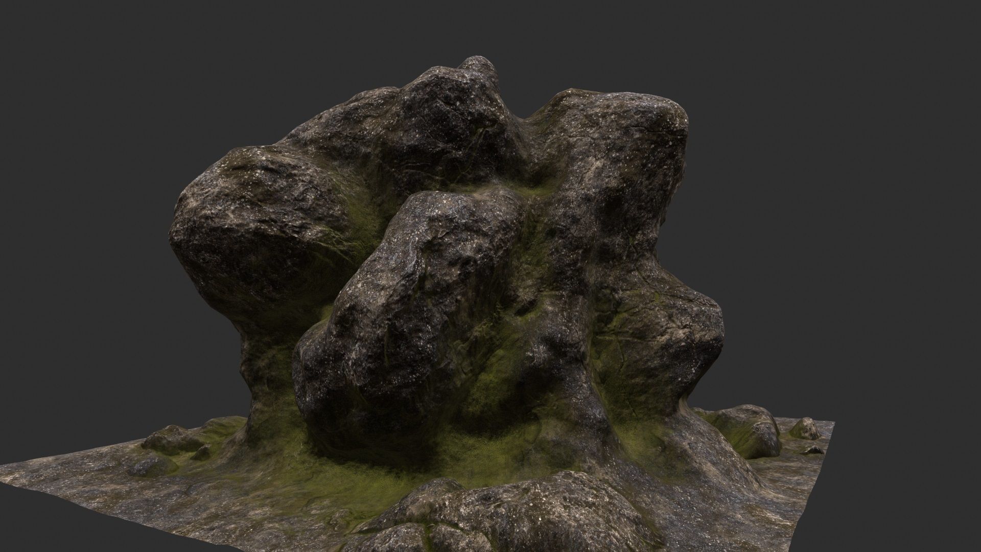 Rock Stone 3D model_15