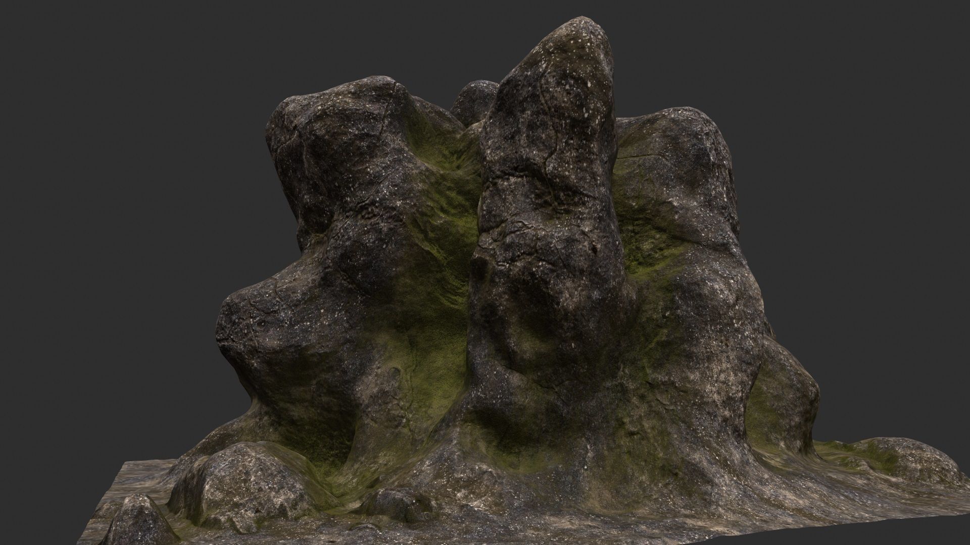 Rock Stone 3D model_5