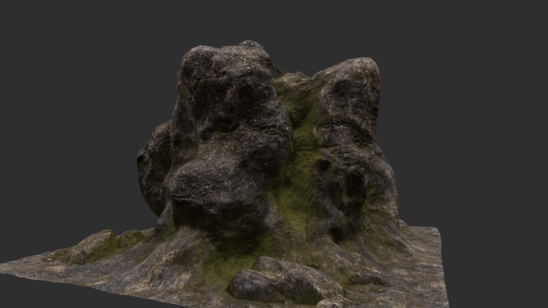 Rock Stone 3D model_6