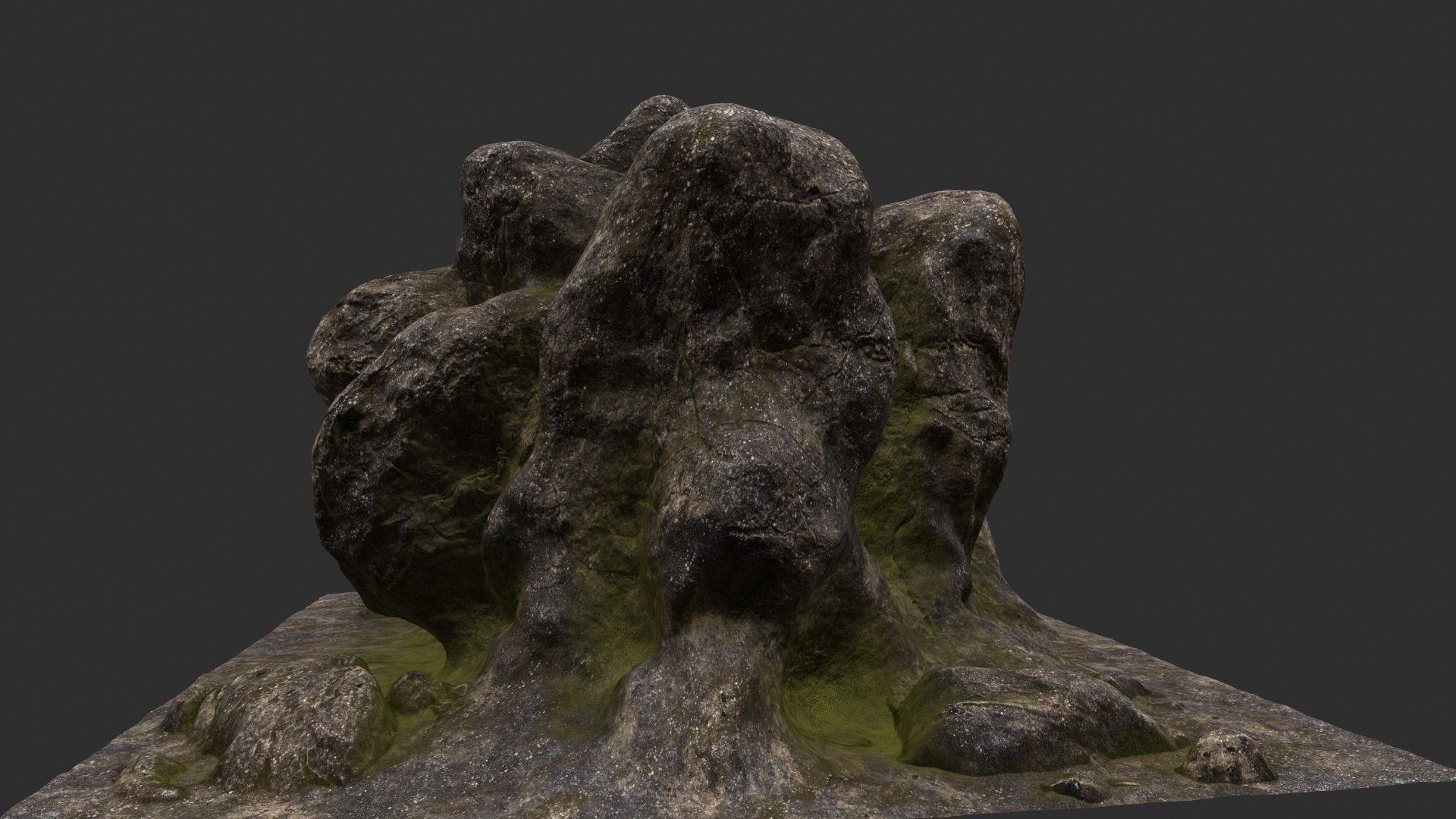 Rock Stone 3D model_17