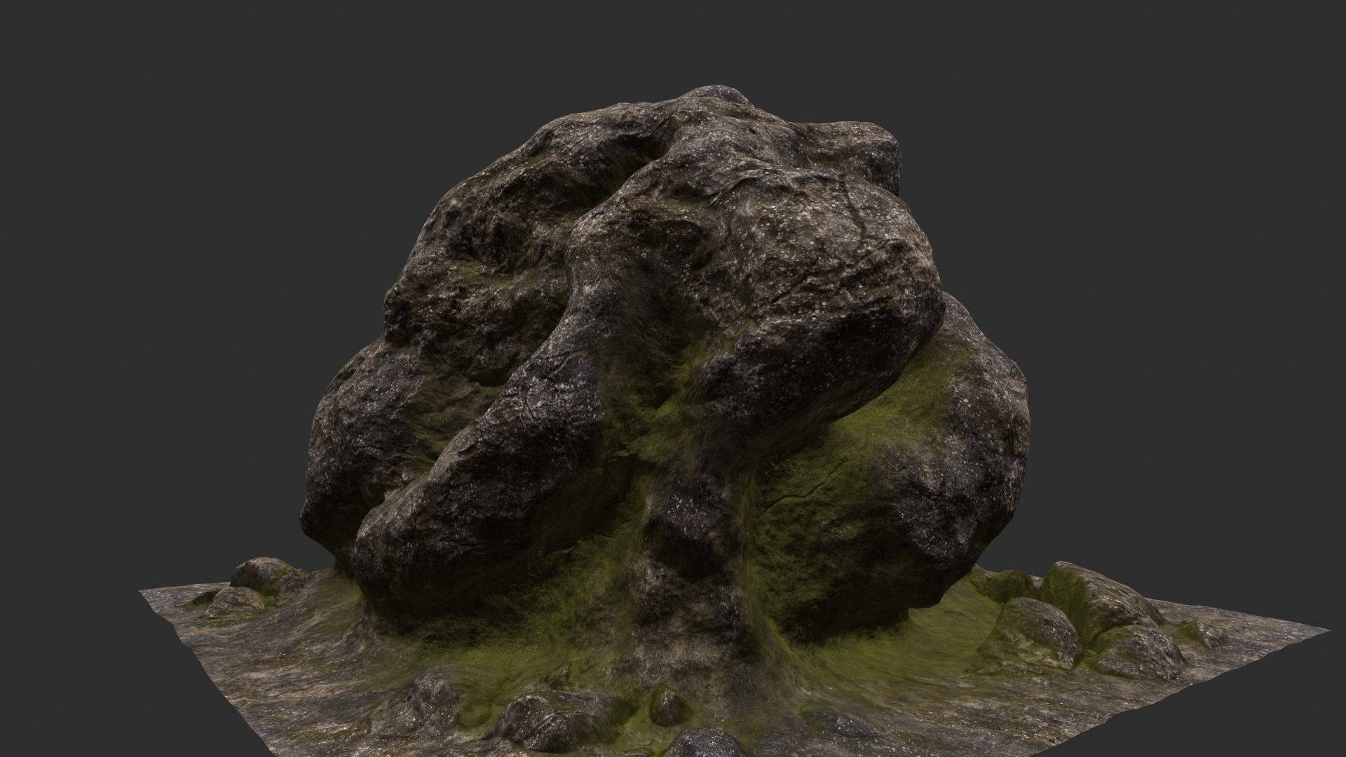 Rock Stone 3D model_11