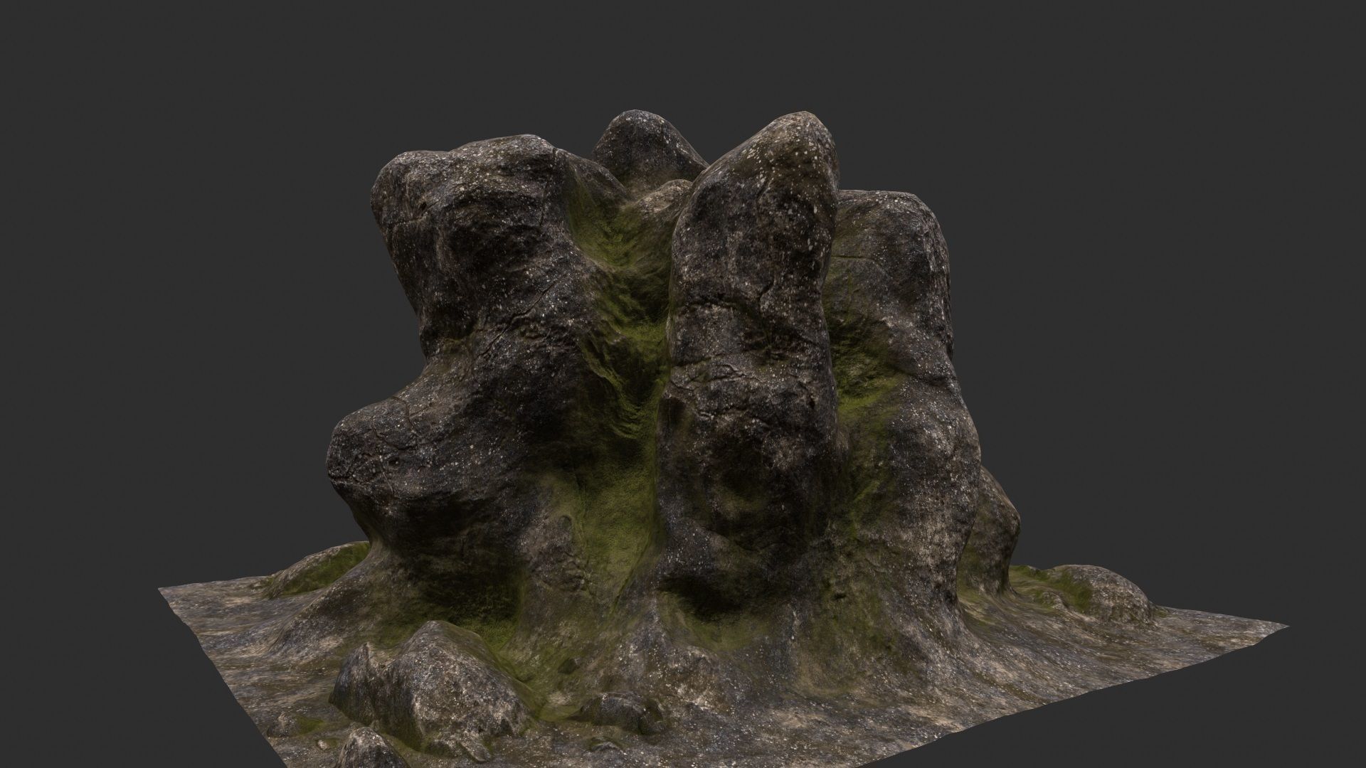 Rock Stone 3D model_7