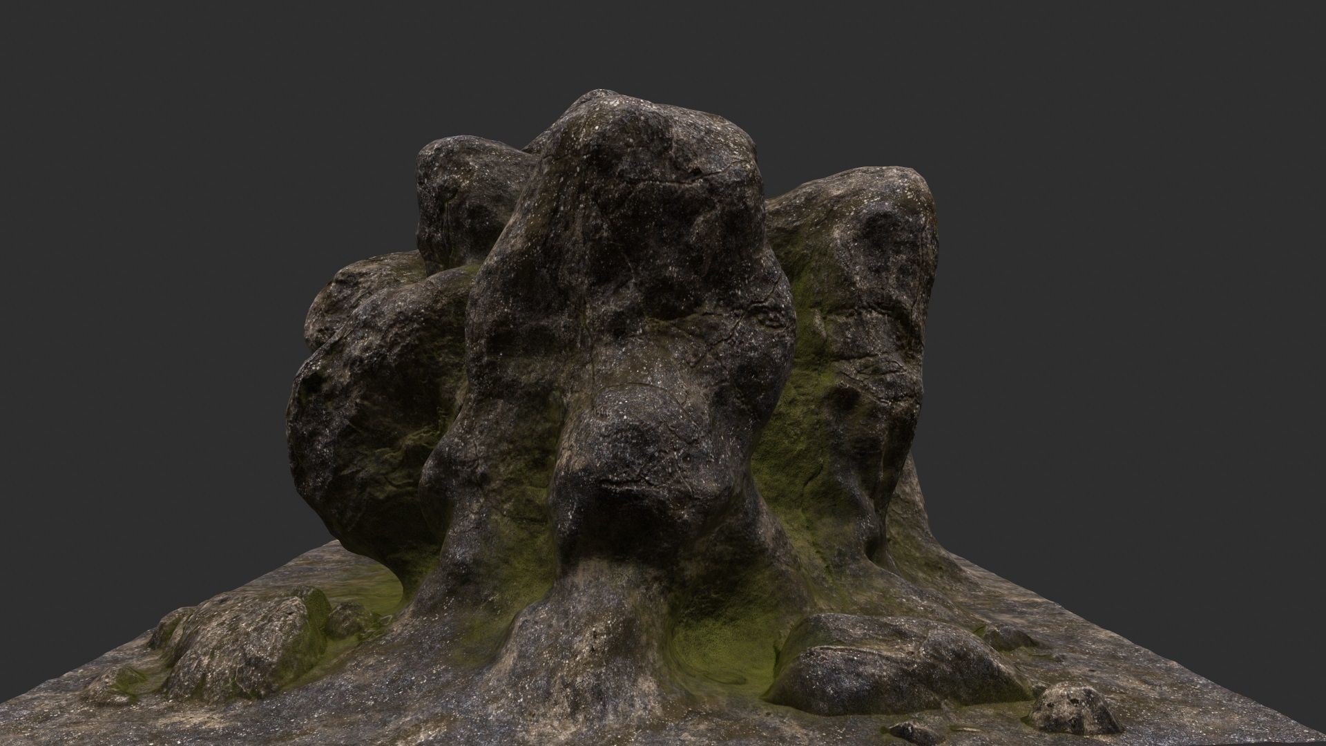 Rock Stone 3D model_8