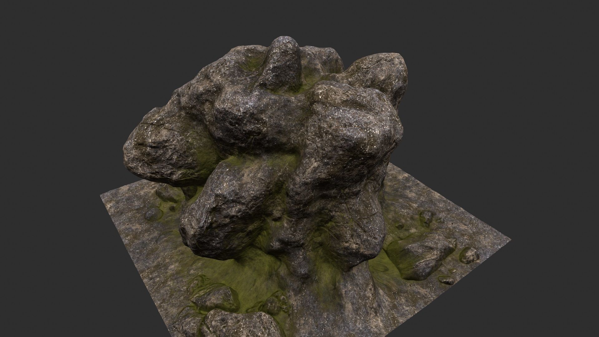 Rock Stone 3D model_19