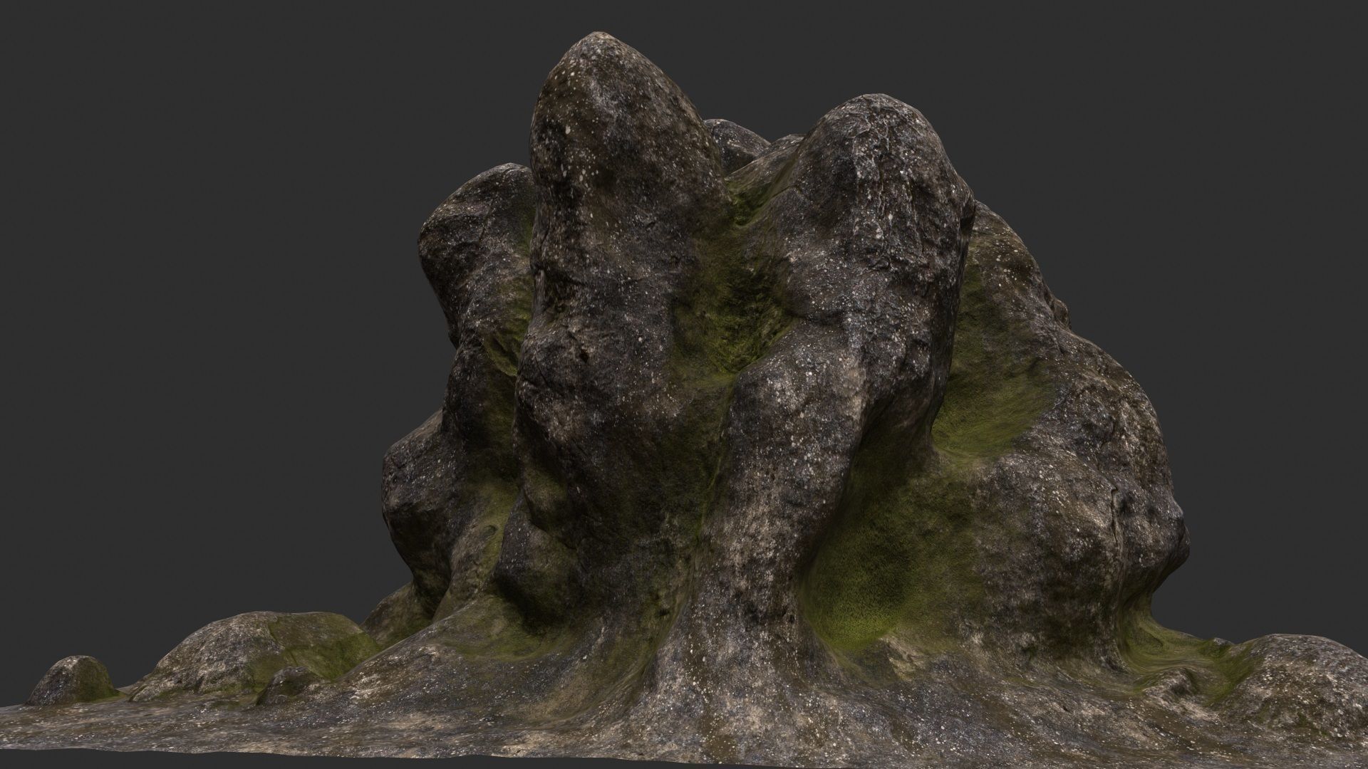 Rock Stone 3D model_2