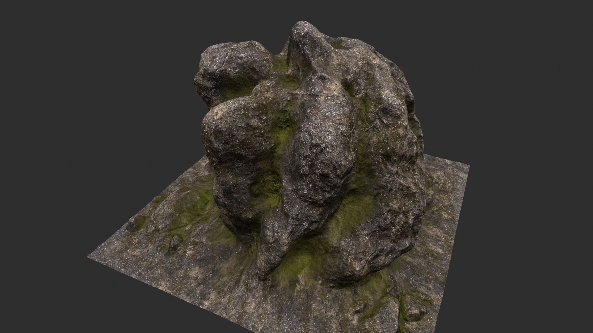 Rock Stone 3D model_23