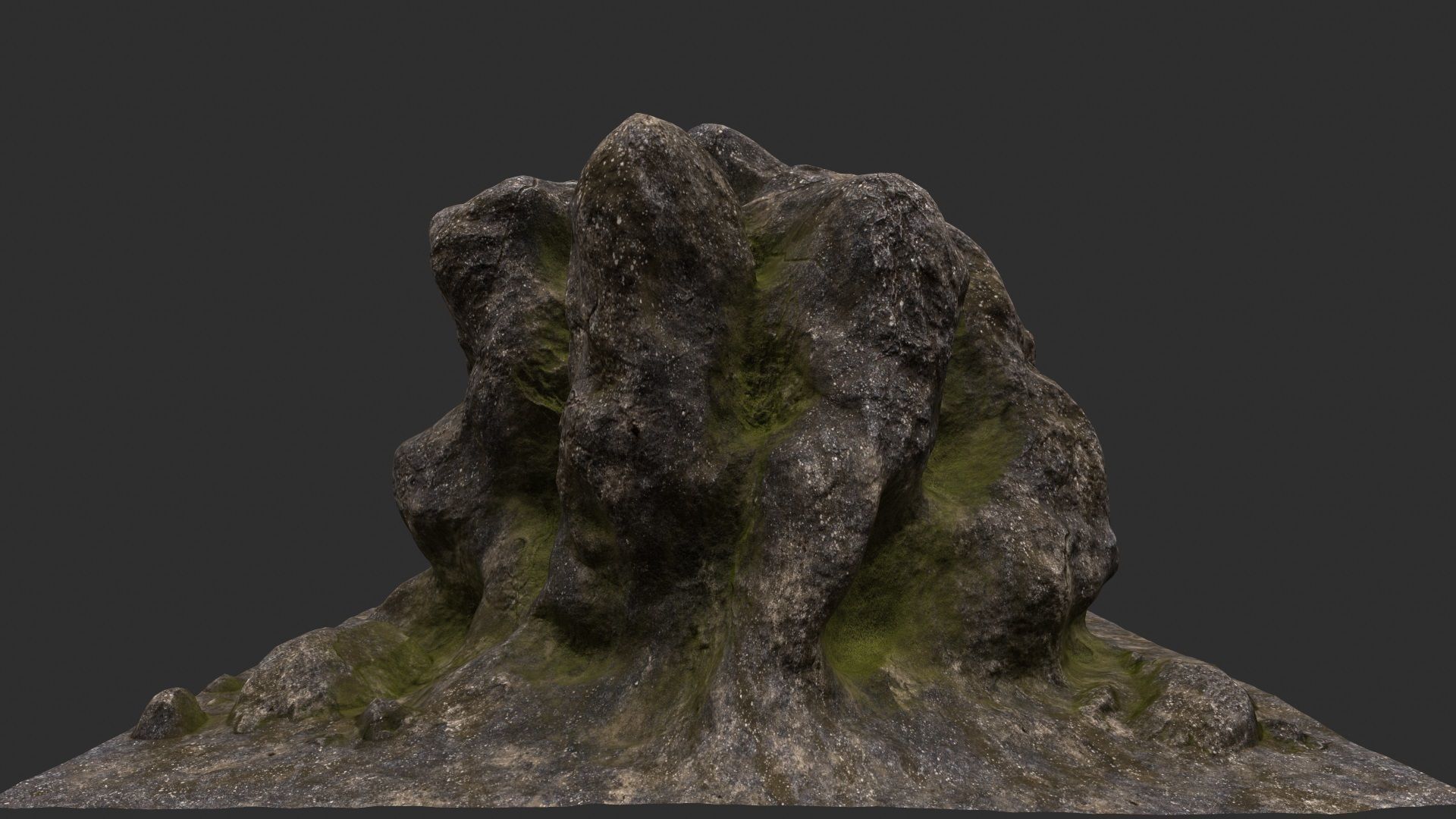 Rock Stone 3D model_9
