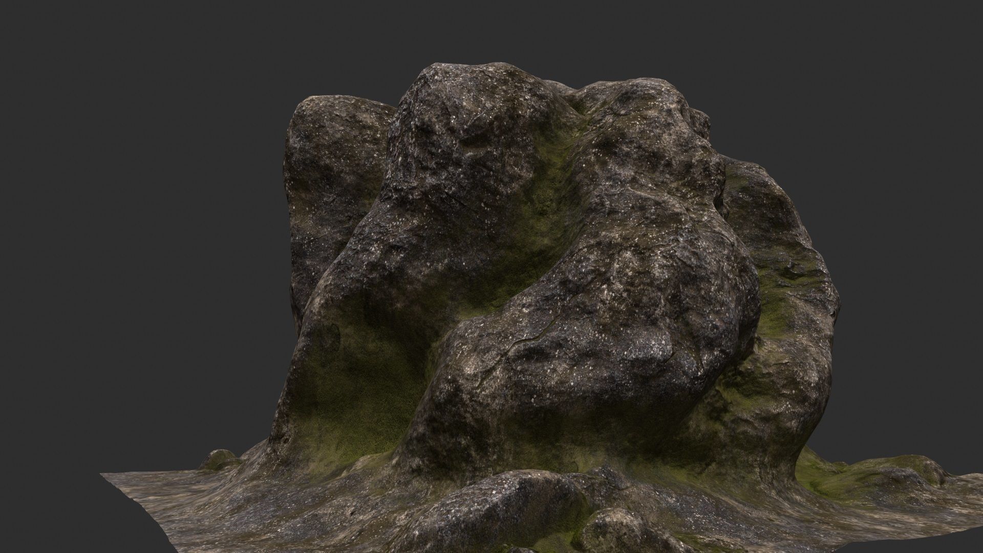 Rock Stone 3D model_4