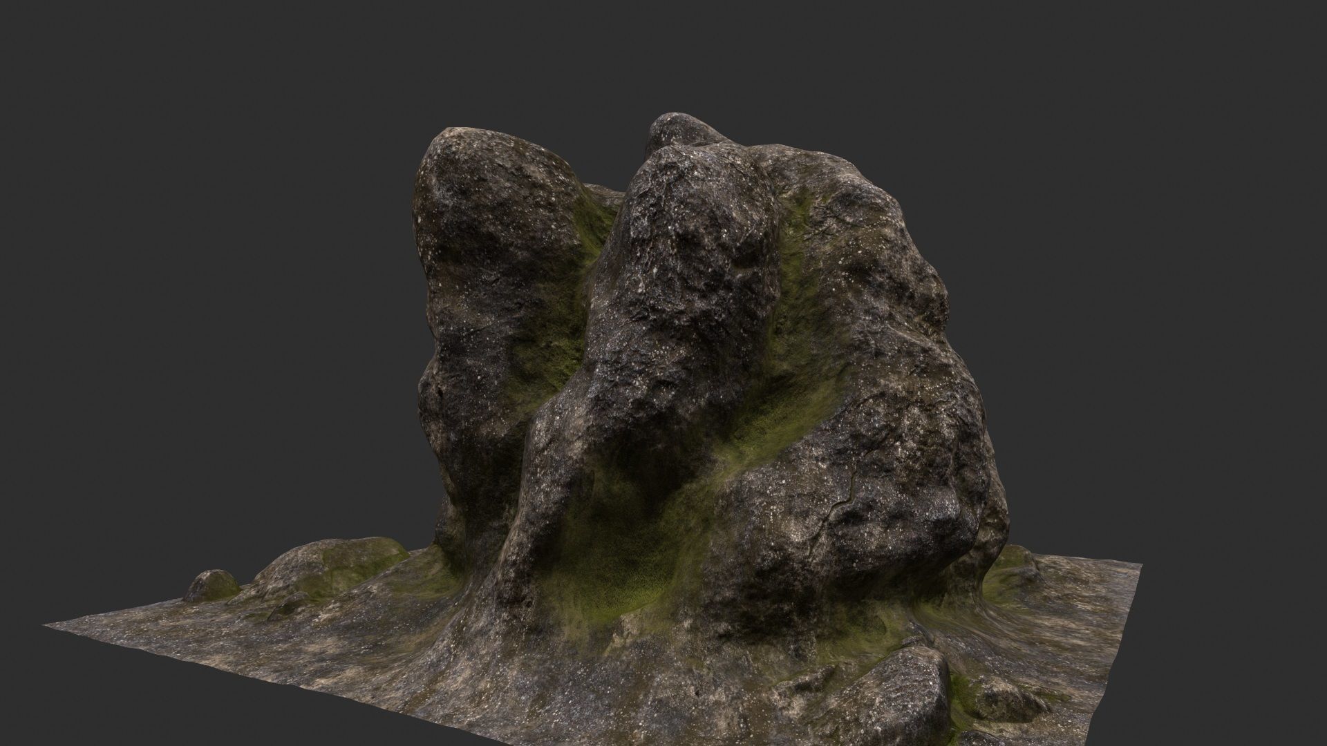 Rock Stone 3D model_10