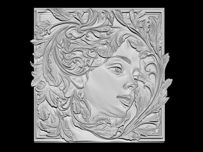 Botanical Woman 3D print model