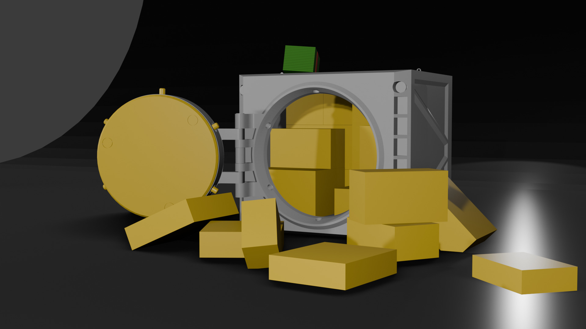 2 in 1 Puzzle Vault and Piggy Bank 3D prined model 3D print model_6