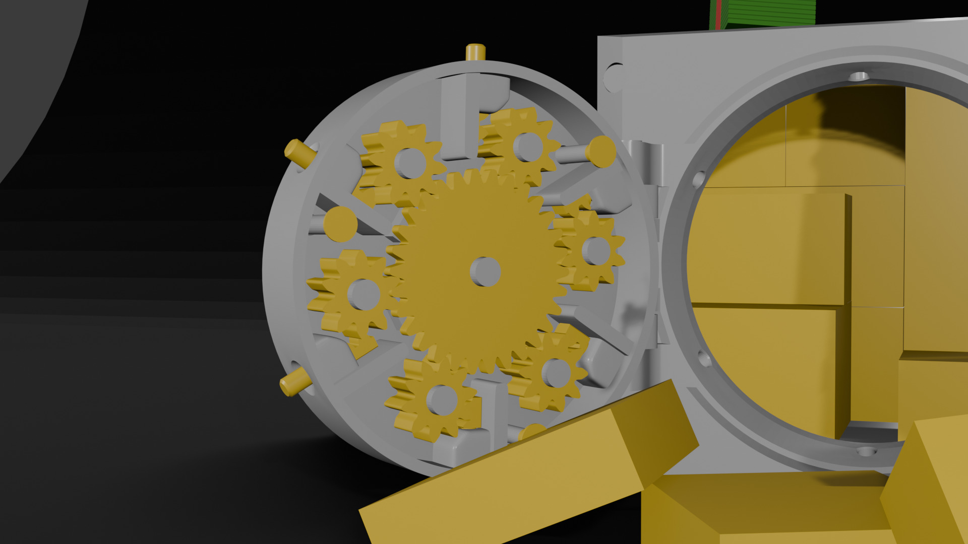 2 in 1 Puzzle Vault and Piggy Bank 3D prined model 3D print model_8