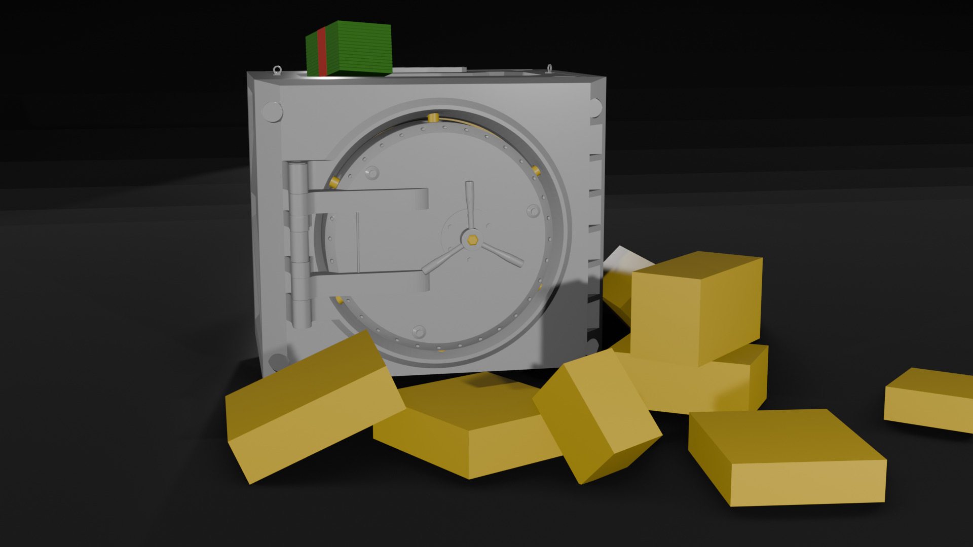 2 in 1 Puzzle Vault and Piggy Bank 3D prined model 3D print model_1