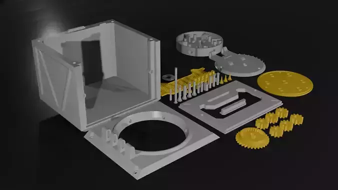 2 in 1 Puzzle Vault and Piggy Bank 3D prined model 3D print model