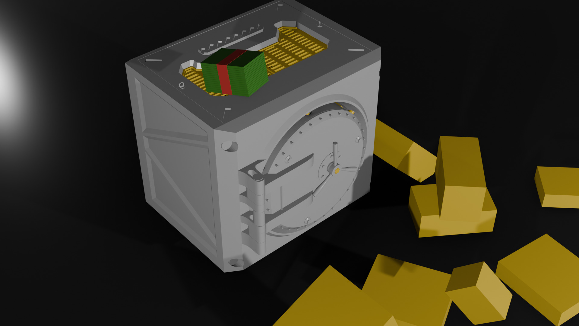 2 in 1 Puzzle Vault and Piggy Bank 3D prined model 3D print model_5