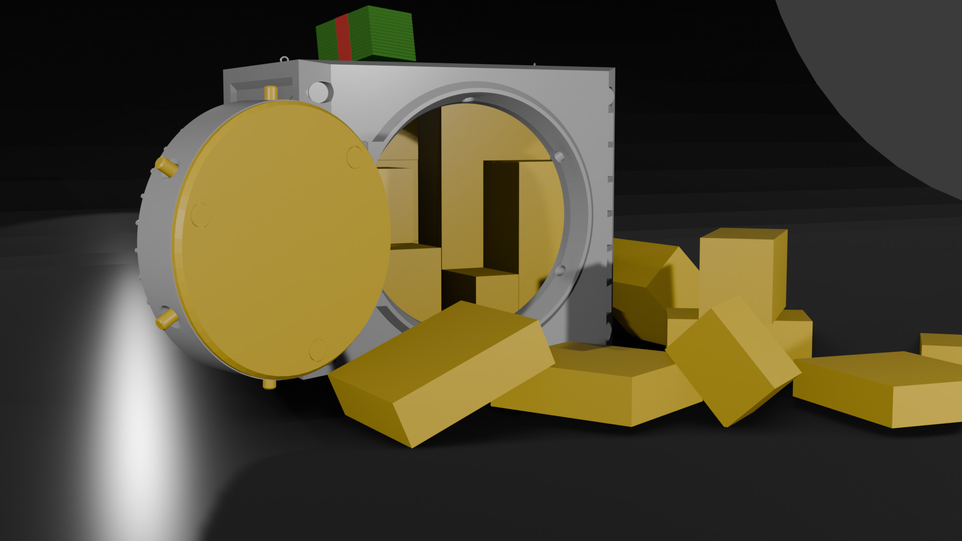 2 in 1 Puzzle Vault and Piggy Bank 3D prined model 3D print model_7