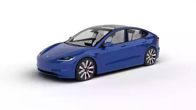 Tesla Model 3 2024 3d model 3D model