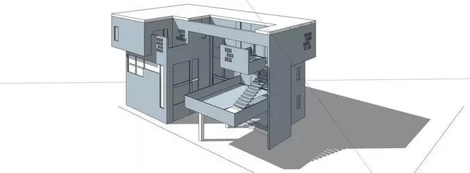 Modern Villa Saeed and Anna Free 3D model_0