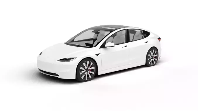 Tesla Model 3 2024 3d model 3D model