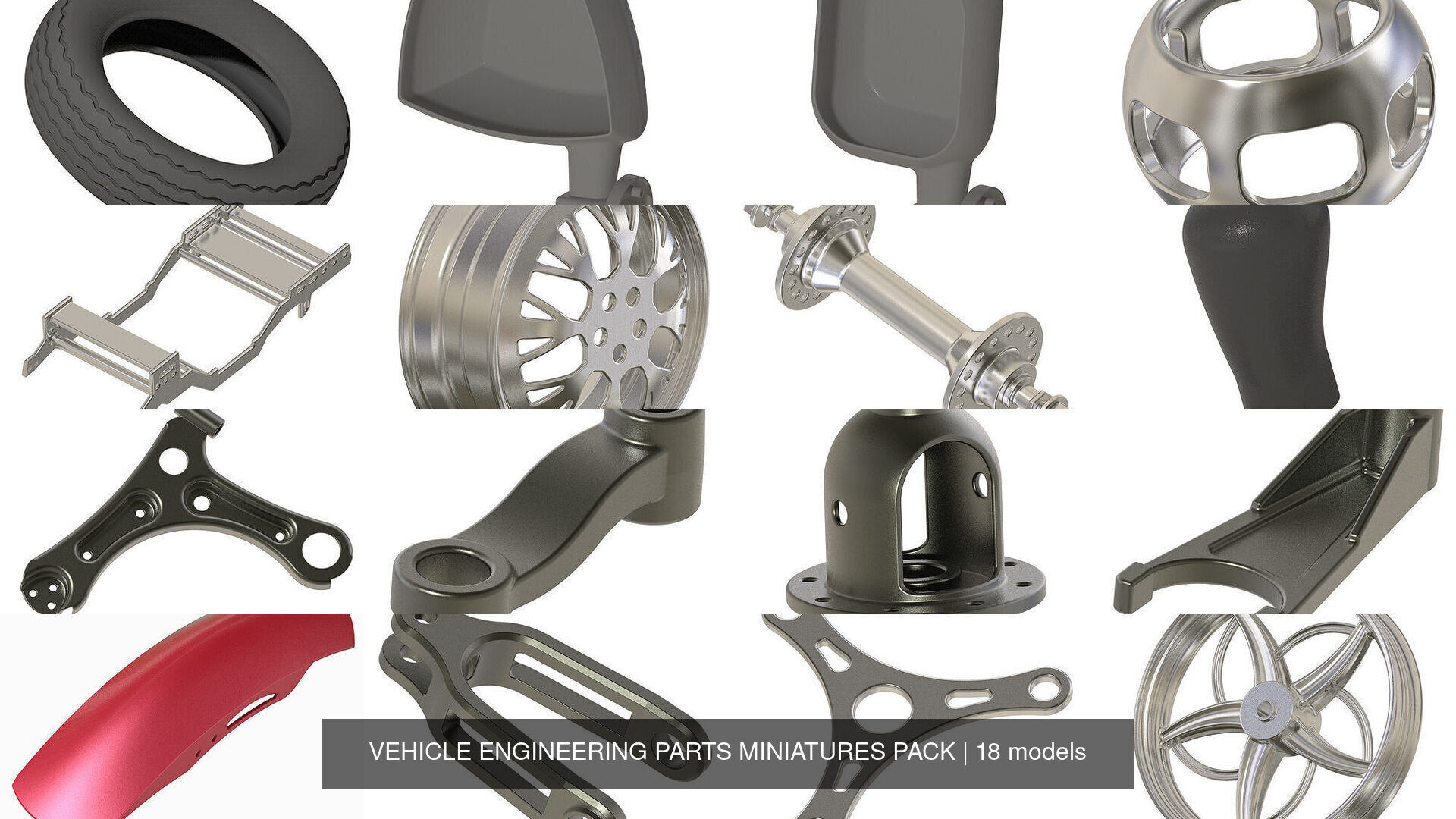 VEHICLE ENGINEERING PARTS MINIATURES PACK 3D Model Collection_1