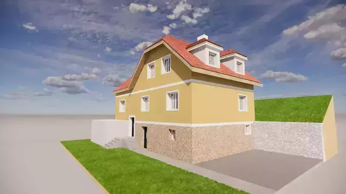 Countryside house 3D model