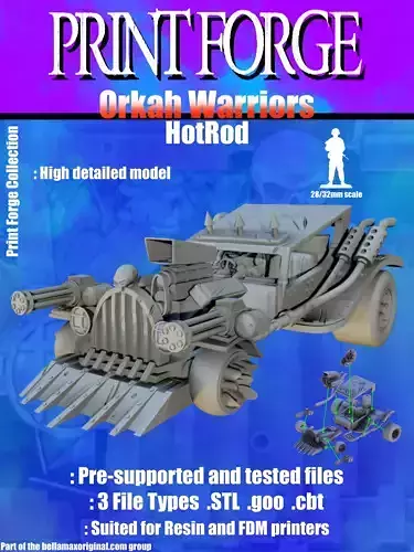 Orkah HotRod 3D print model