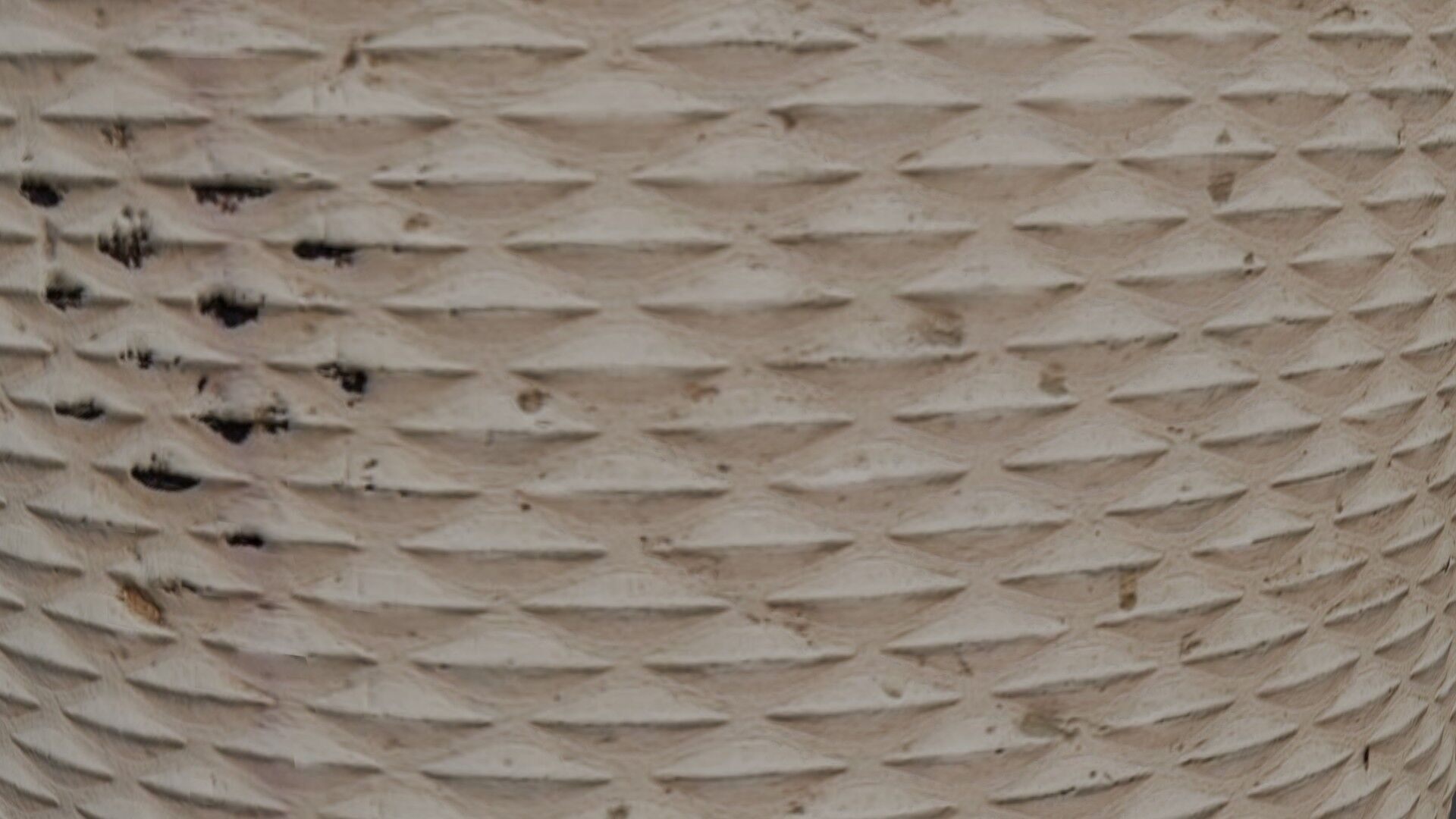 Wicker Trash Bin Scan Low-poly 3D model_3