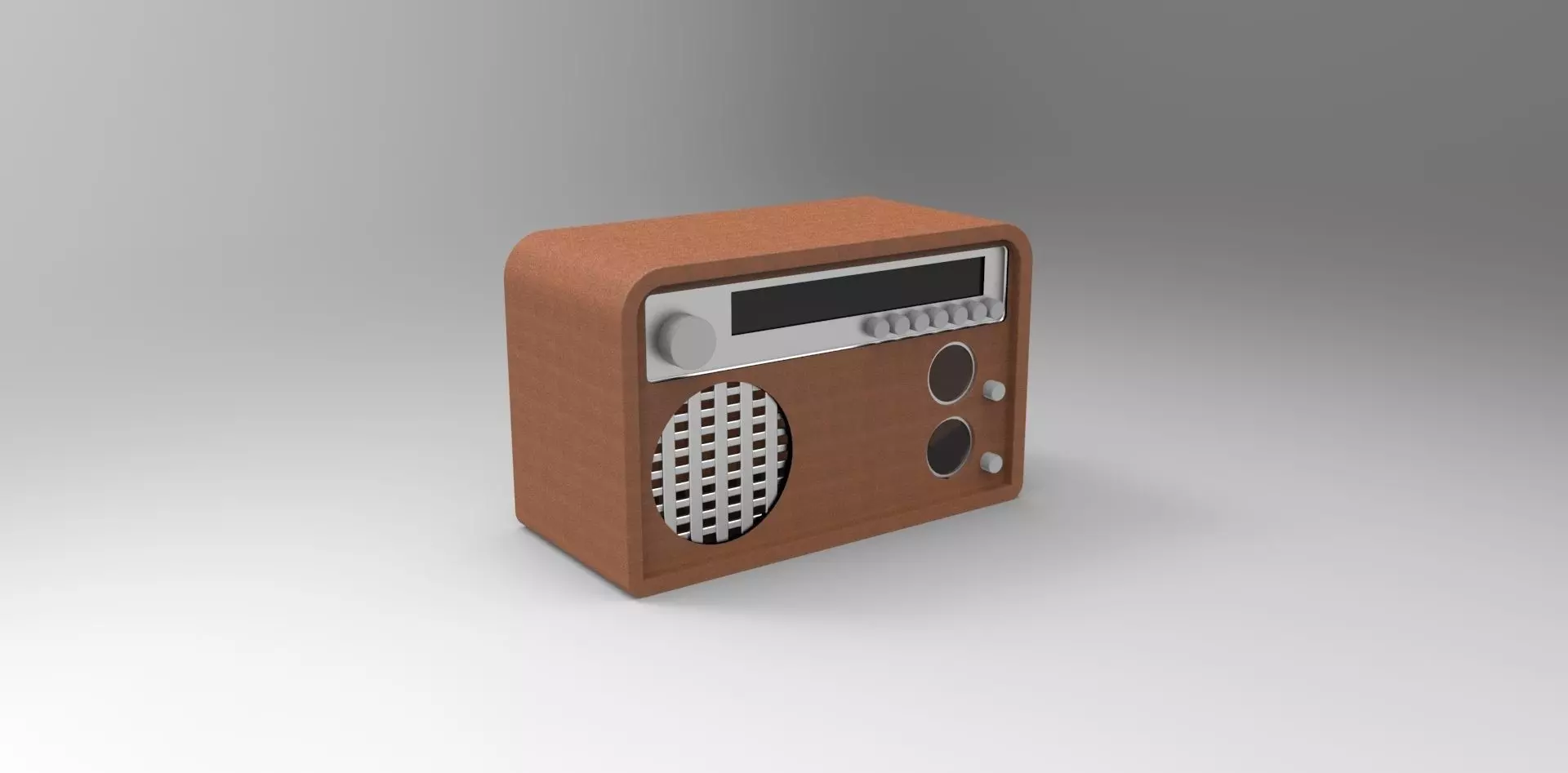 Vintage Radio Free 3D model_0