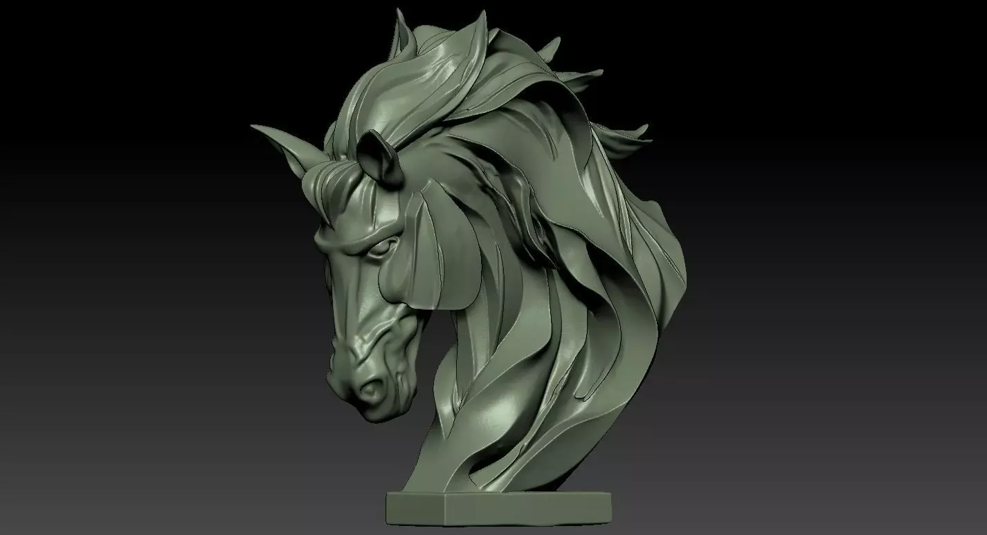 Horse statue model - Decor - 3D print 3D print model