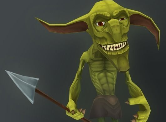 Goblin Soldier Character Low-poly 3D model