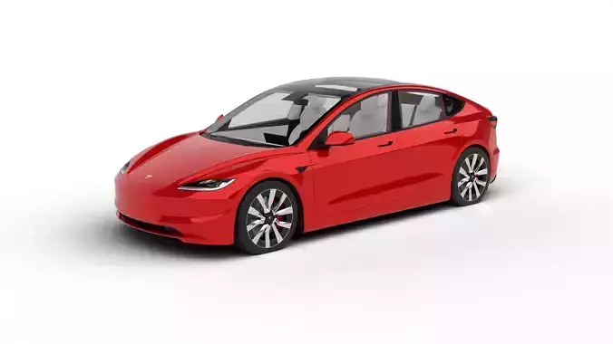 Tesla Model 3 2024 3d model 3D model