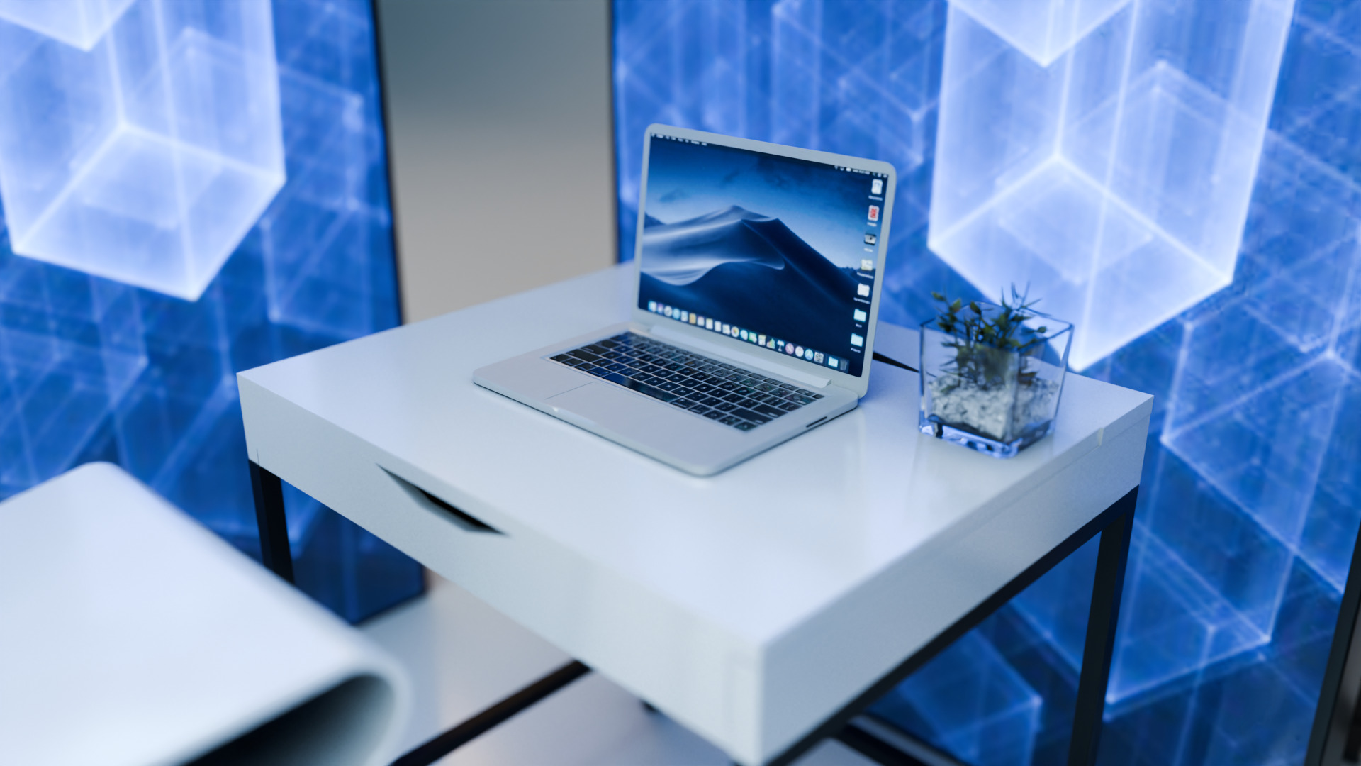 Modern Exhibition Booth 3D Model  High-Quality Trade Show Stand 3D model_8