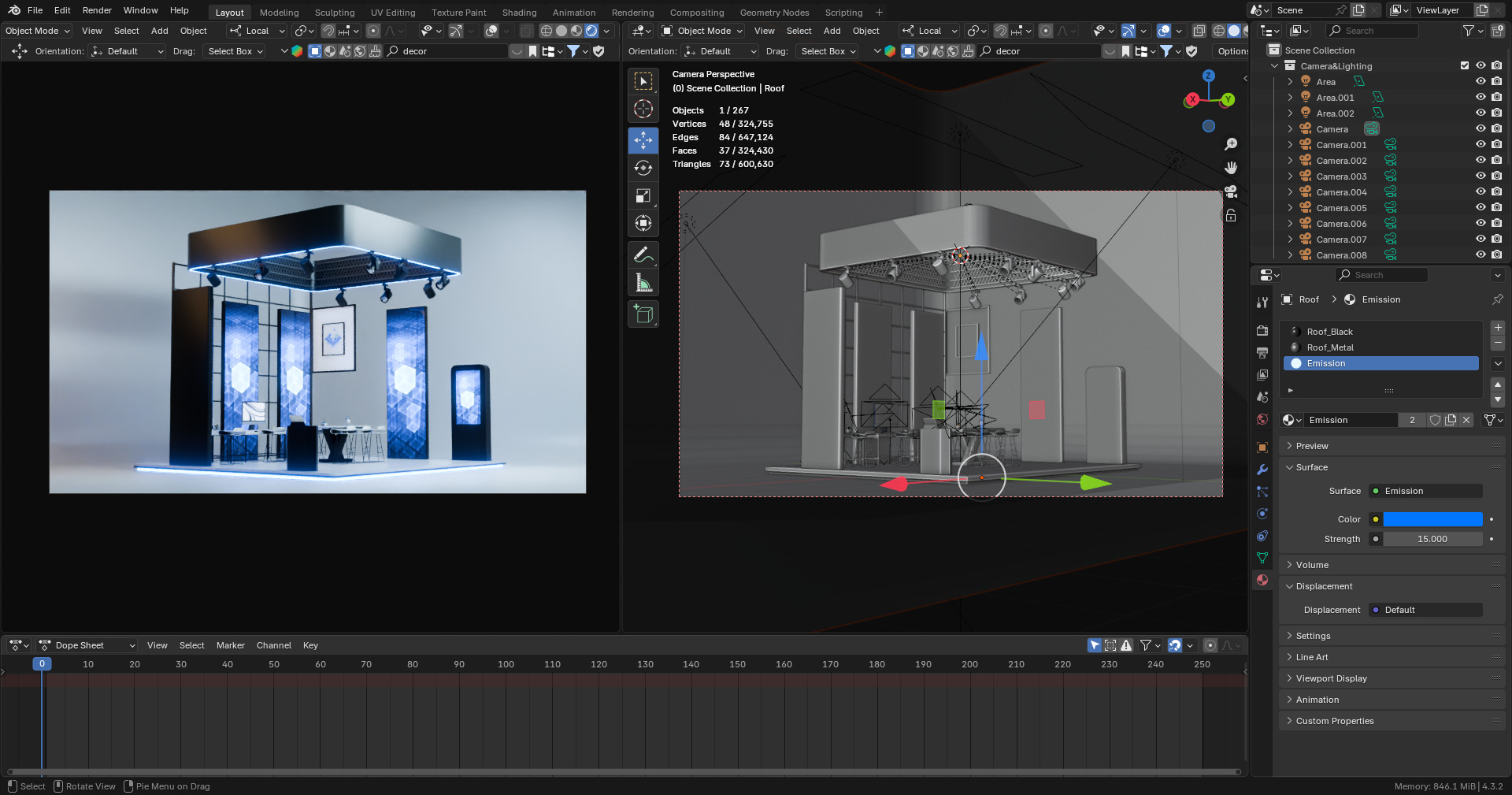 Modern Exhibition Booth 3D Model  High-Quality Trade Show Stand 3D model_5