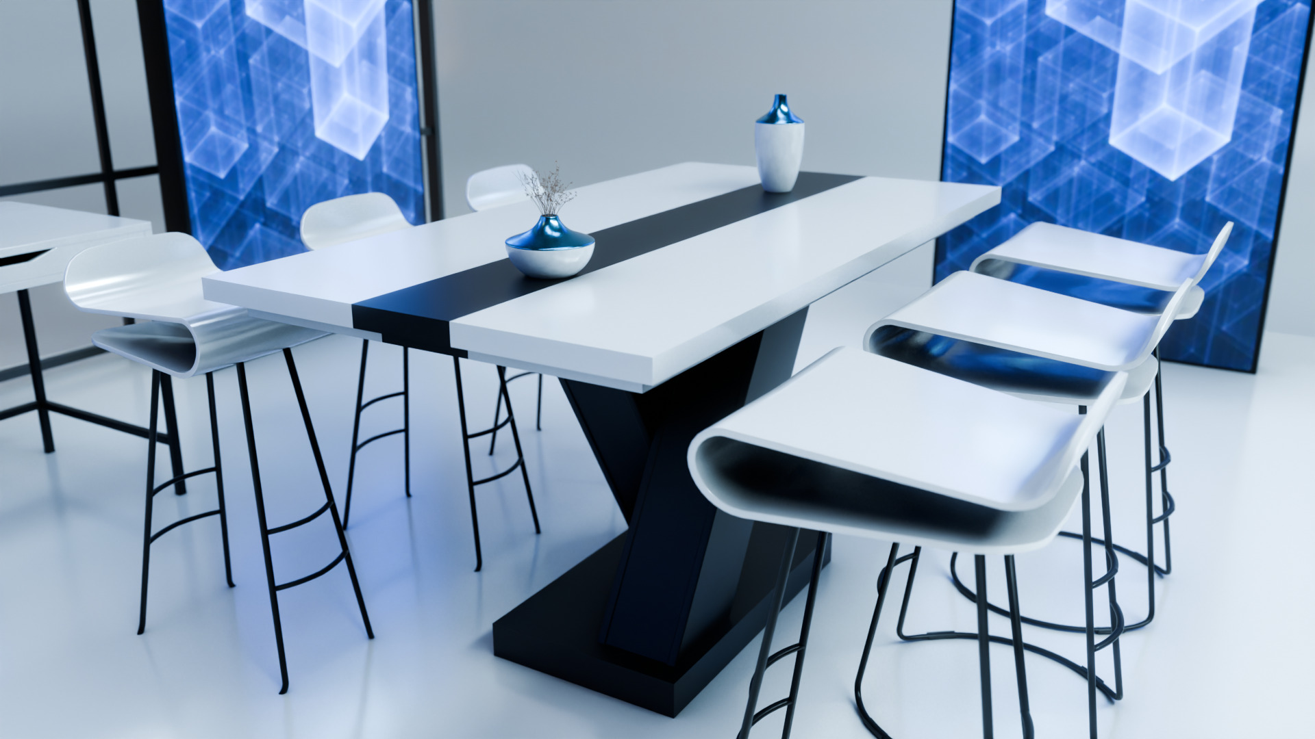 Modern Exhibition Booth 3D Model  High-Quality Trade Show Stand 3D model_7