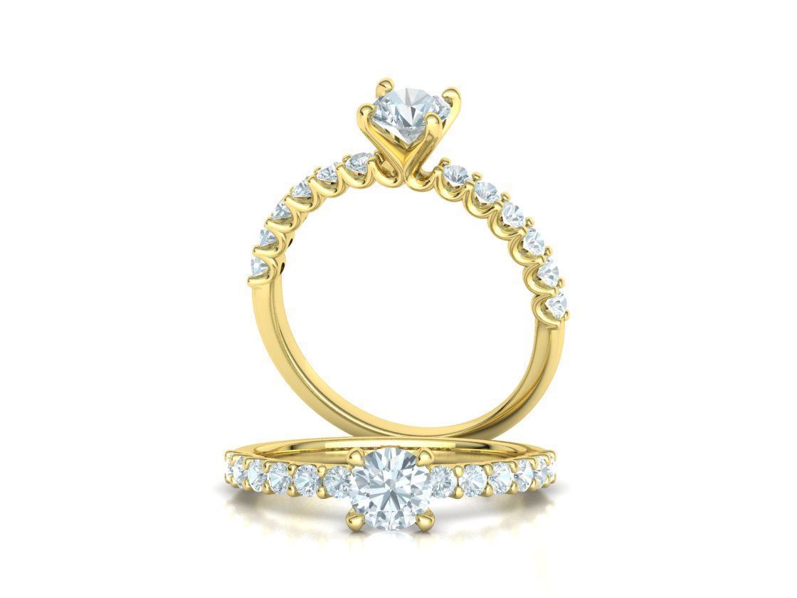 Hazel Engagement Rings Collection 5mm gem and 1ct gem _39