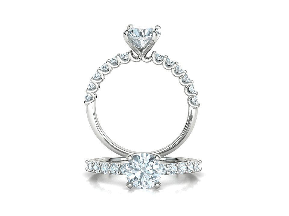 Hazel Engagement Rings Collection 5mm gem and 1ct gem _19