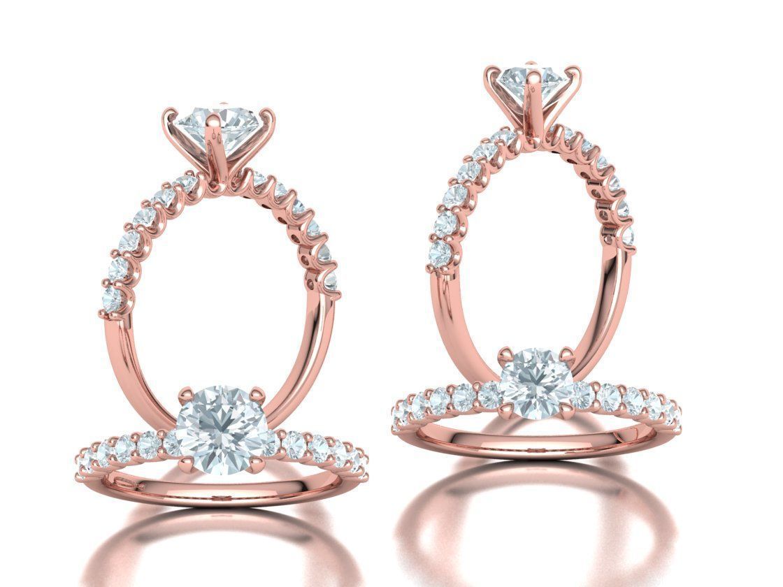 Hazel Engagement Rings Collection 5mm gem and 1ct gem _6