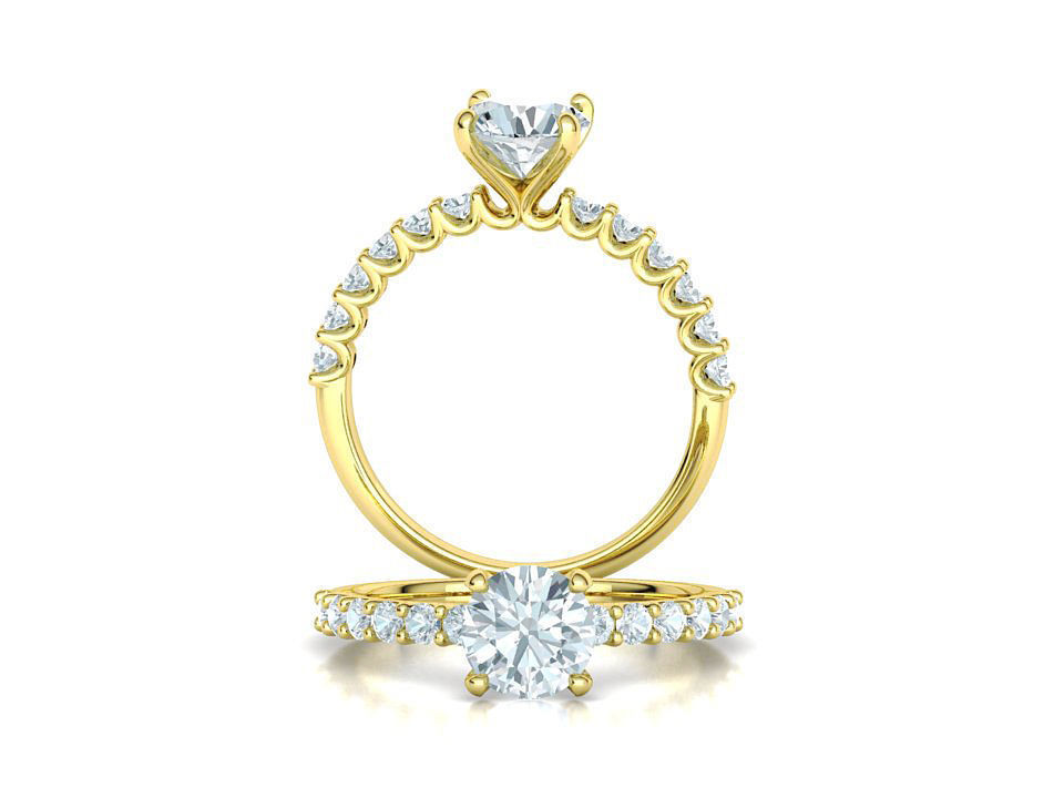 Hazel Engagement Rings Collection 5mm gem and 1ct gem _18