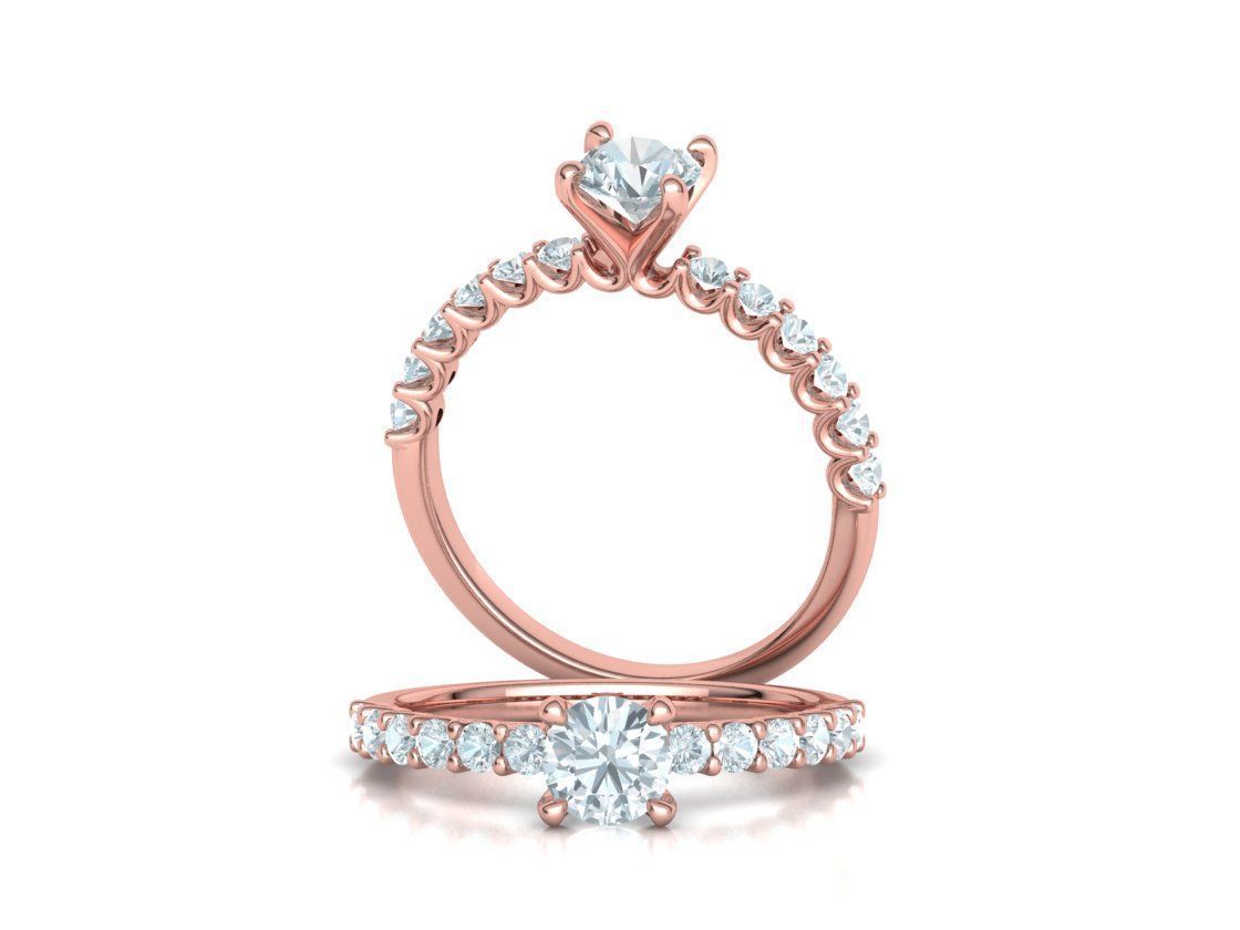 Hazel Engagement Rings Collection 5mm gem and 1ct gem _38