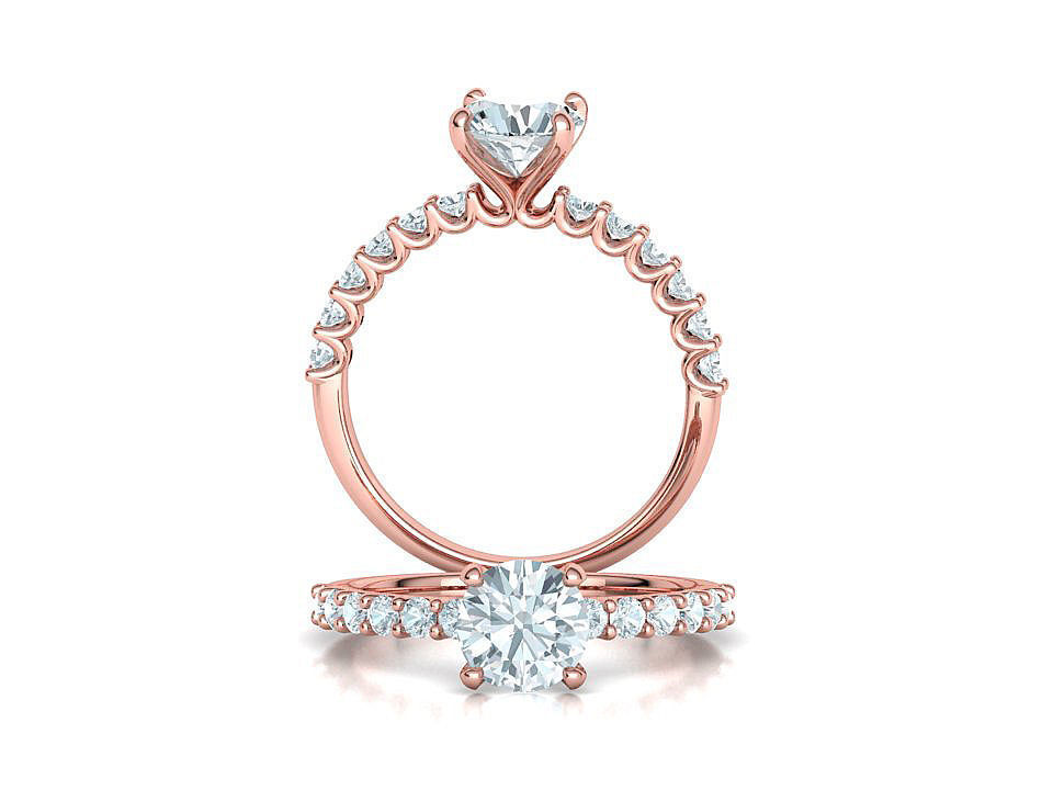 Hazel Engagement Rings Collection 5mm gem and 1ct gem _17