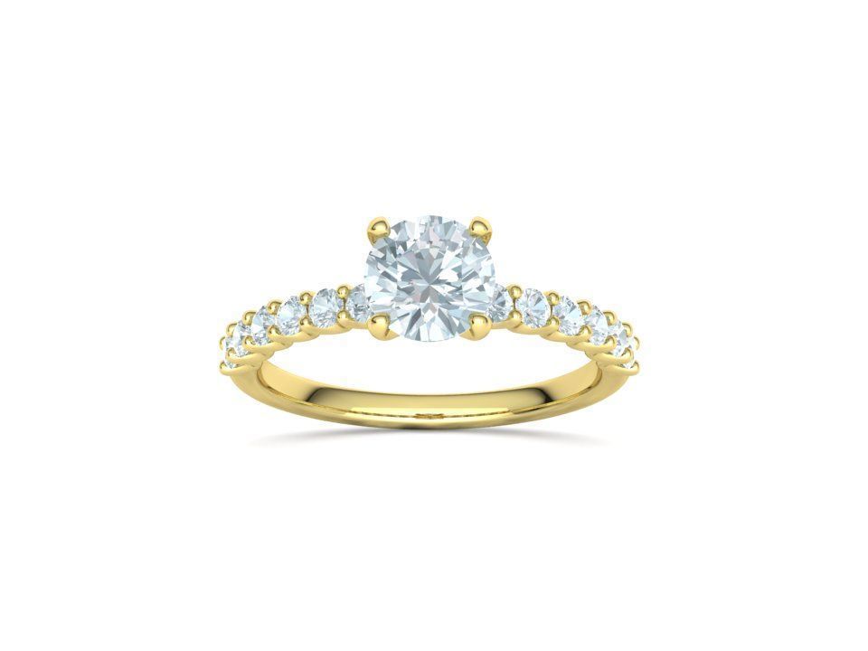 Hazel Engagement Rings Collection 5mm gem and 1ct gem _24