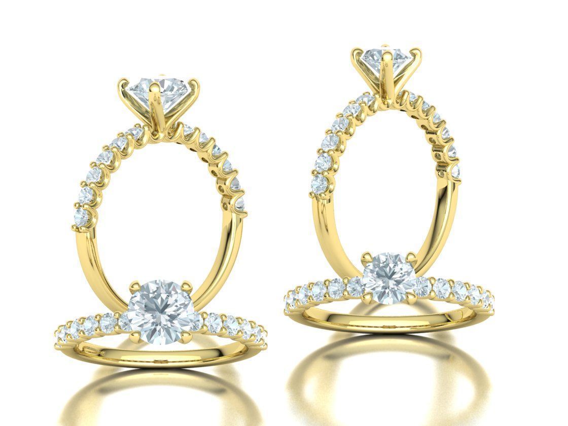 Hazel Engagement Rings Collection 5mm gem and 1ct gem _7