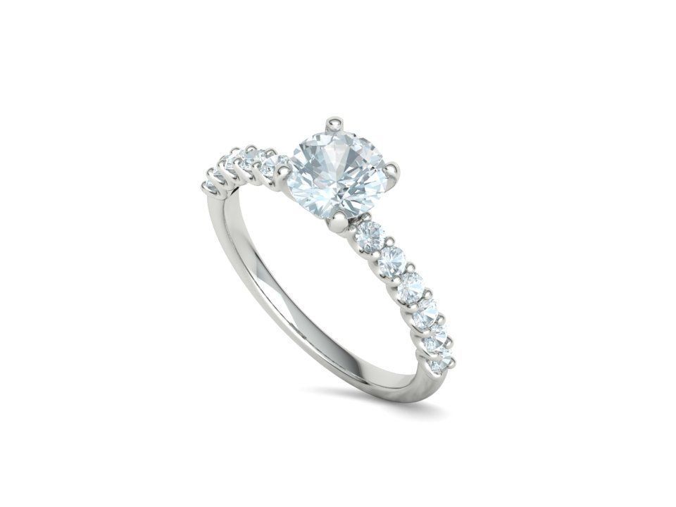 Hazel Engagement Rings Collection 5mm gem and 1ct gem _34