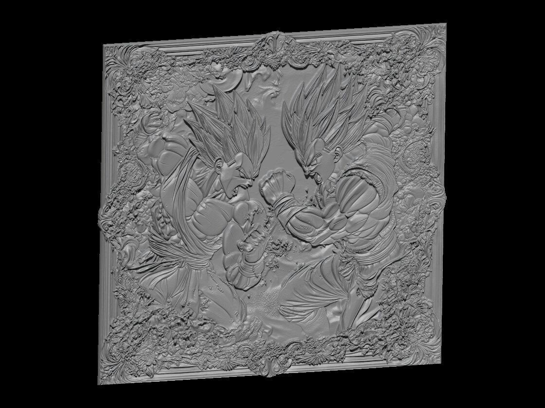 Saiyan Warrior Battle 3D print model_3