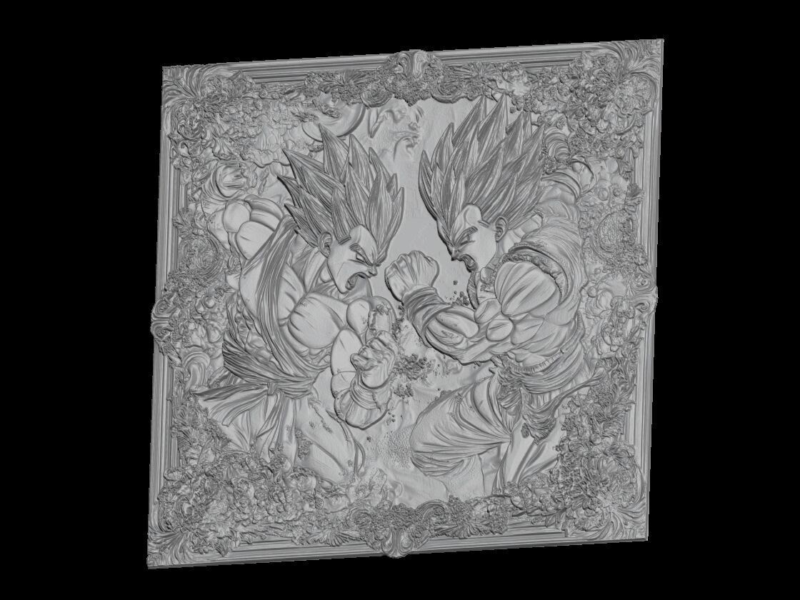 Saiyan Warrior Battle 3D print model_2