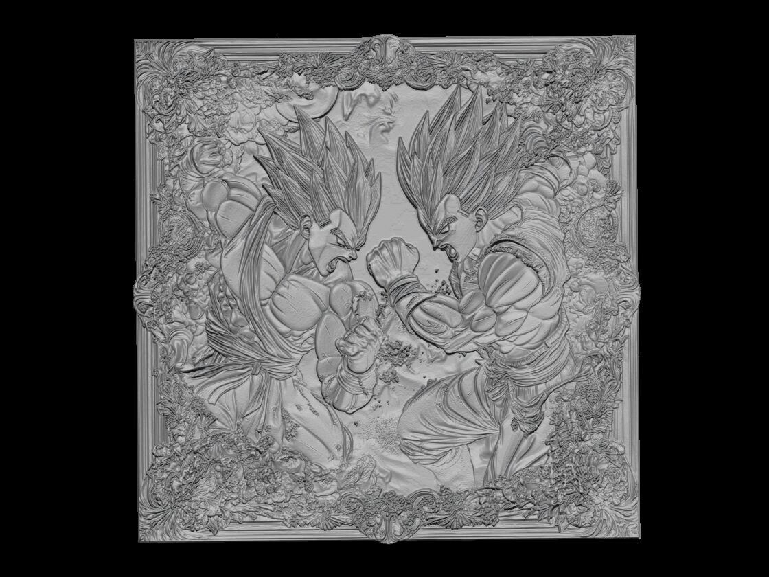 Saiyan Warrior Battle 3D print model_1