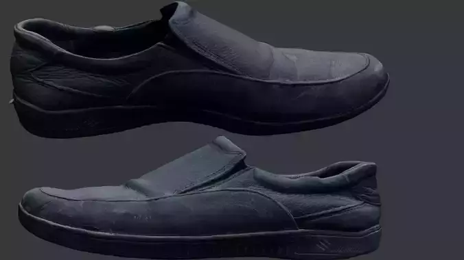 Worn Leather Shoe Scan